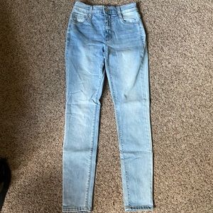 High rise skinny jeans